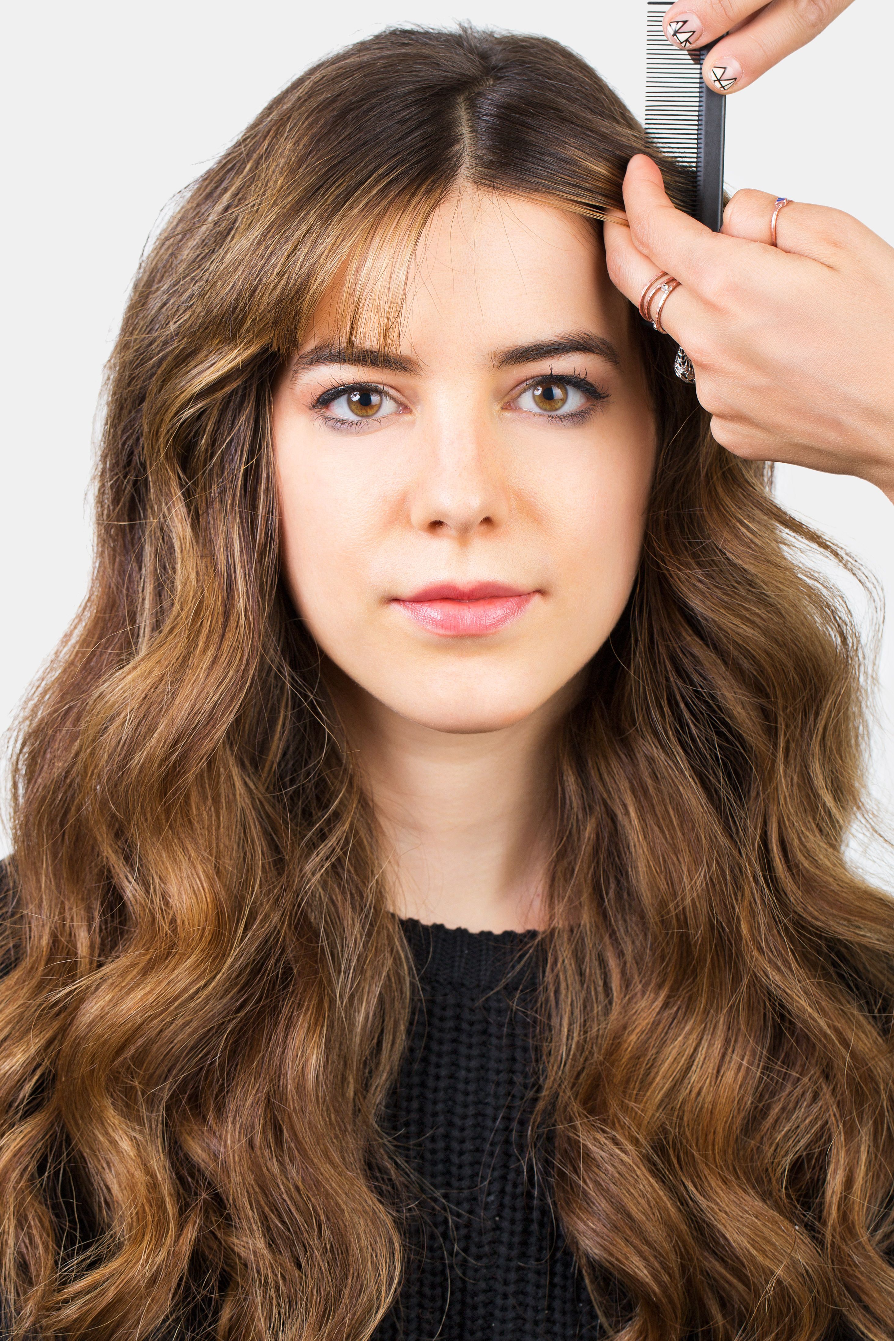 how to style bangs - 5 hairstyles to keep your bangs out of