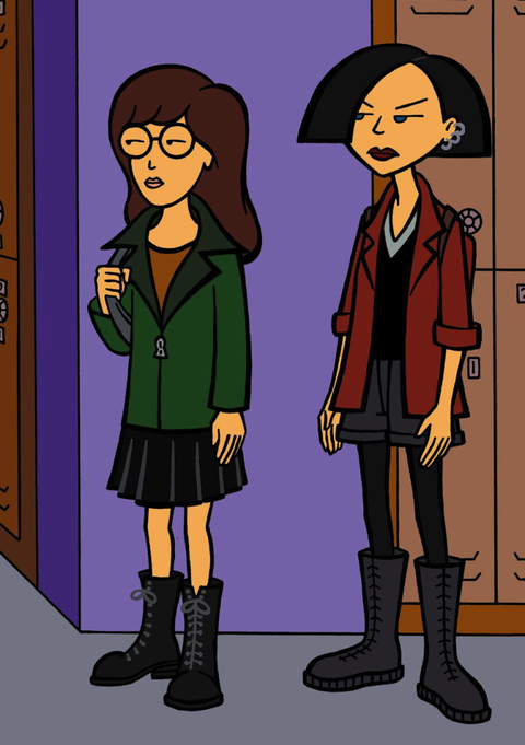 <strong>THE DUO: </strong>Artsy outcasts Daria Morgendorffer and Jane Lane

<strong>THE BOND:</strong> What do you do when everyone sucks? Find someone who also thinks everyone and everything sucks. That's what Jane was for Daria, a comrade in loathing and complaining. What connected them further was their love for cool music, dark clothes, combat boots and frowning—all things we're looking for in a close friendship.

<strong>THE BANTER</strong>: "I hate this place."