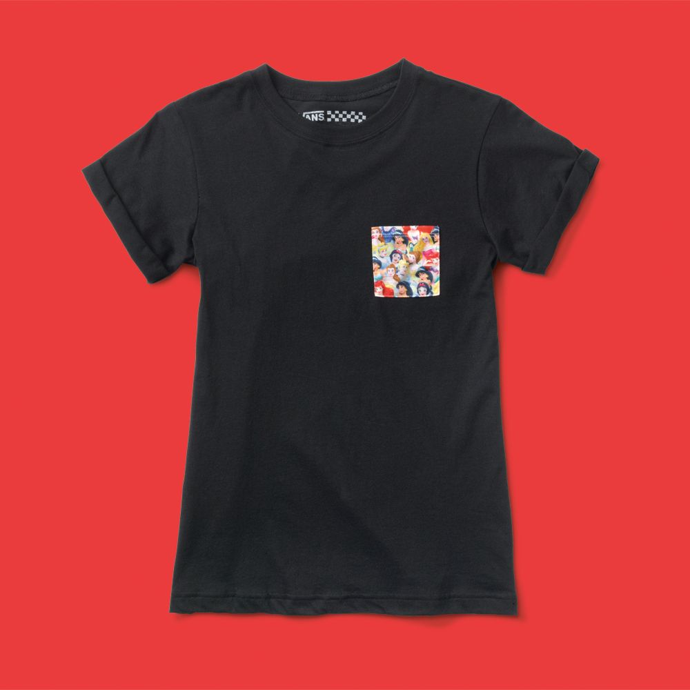 vans disney princess pocket tee