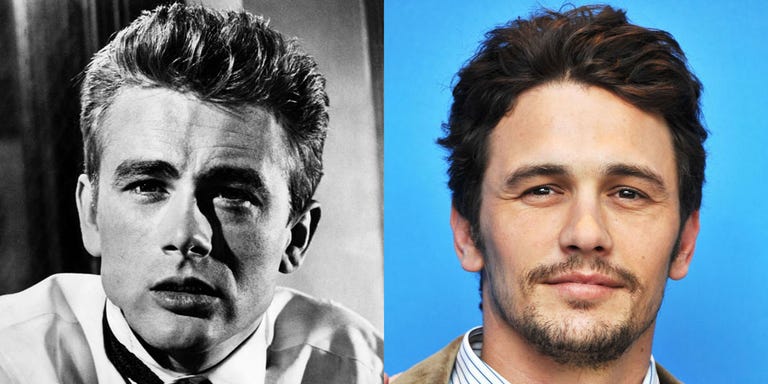 James Dean (1950) and James Franco