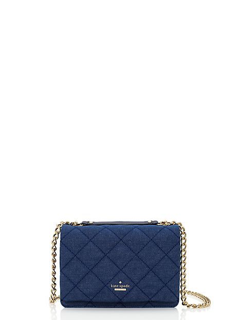 kate spade denim patchwork purse