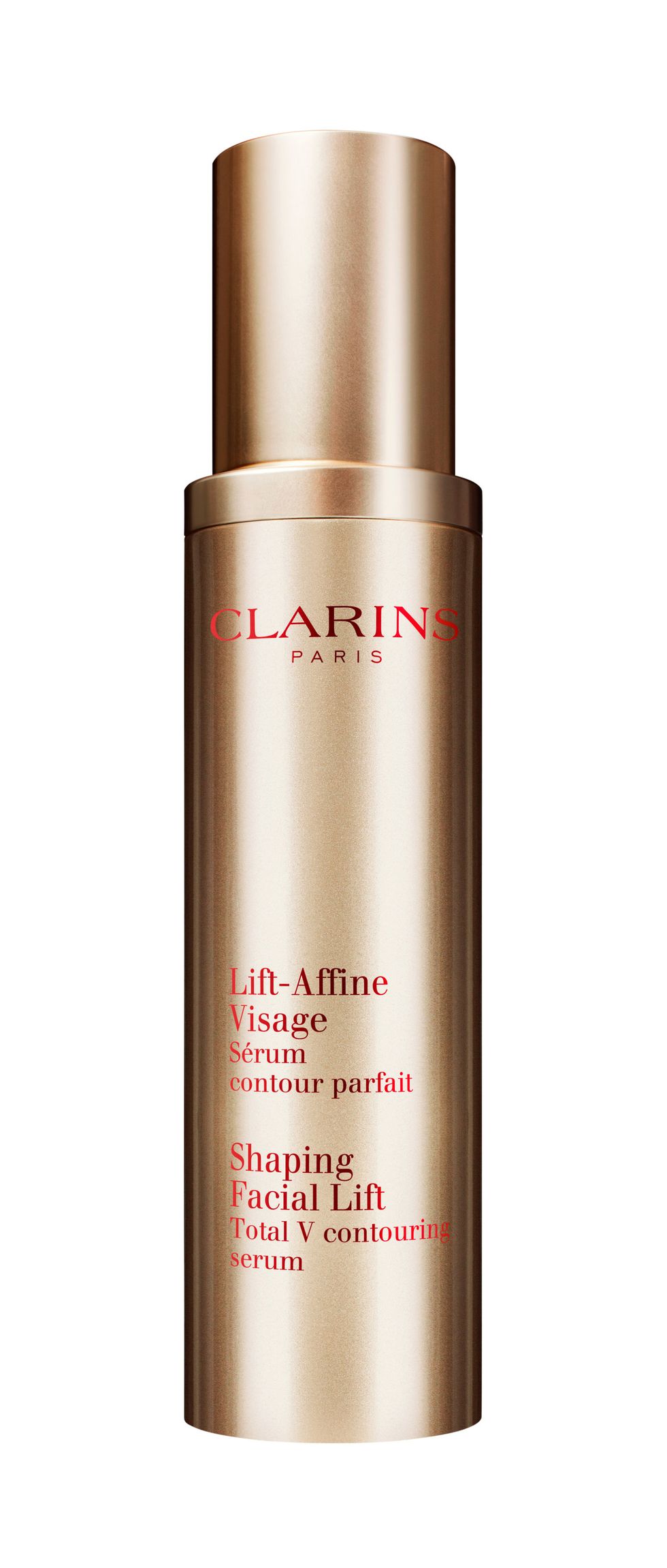 <p>Shaping Facial Lift—$80, <a href="http://clarins.com">Clarins</a></p>