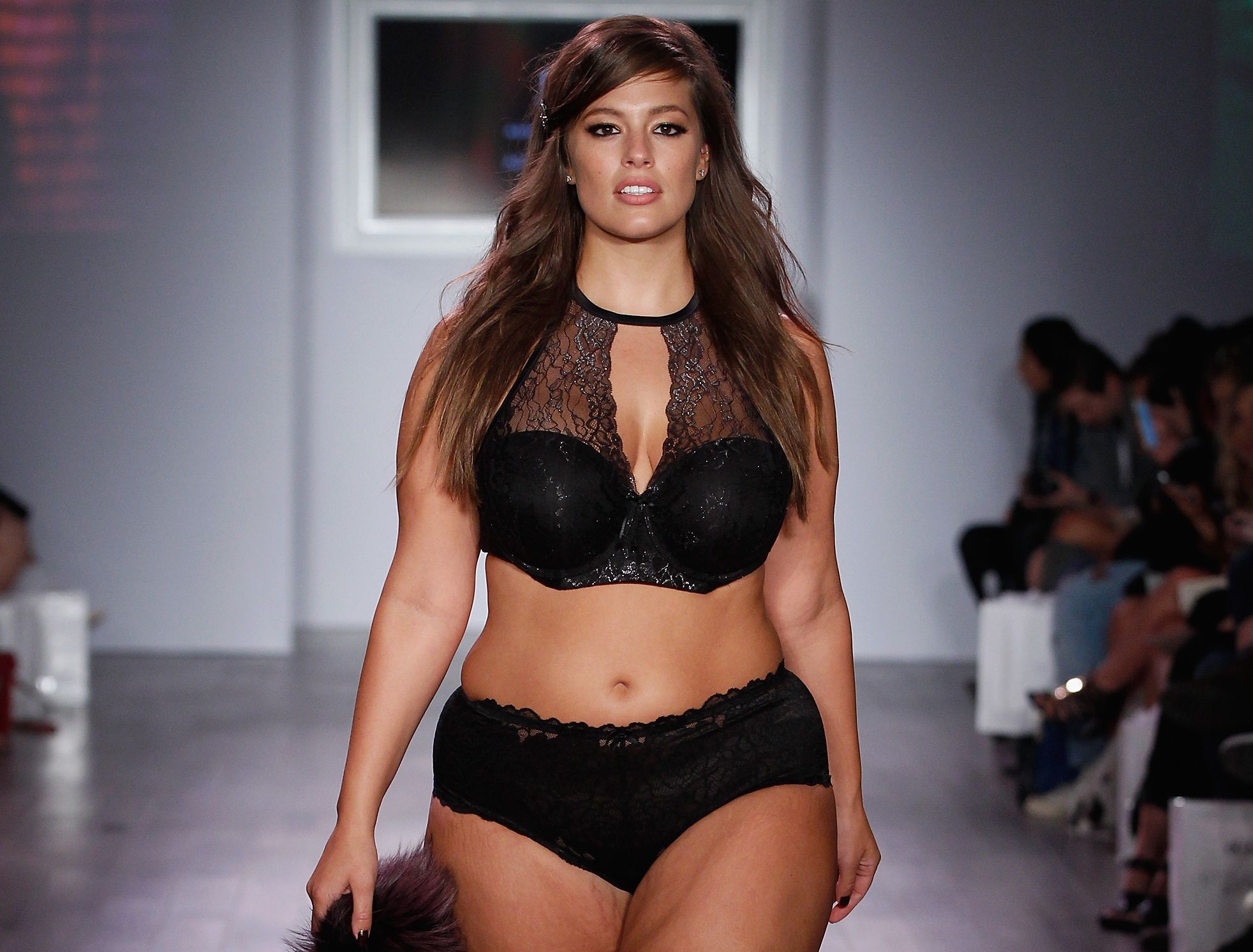 mangfoldighed skildring hævn Ashley Graham Plus-Size Model Interview on Addition Elle Lingerie  Collection-Spring 2016 New York Fashion Week