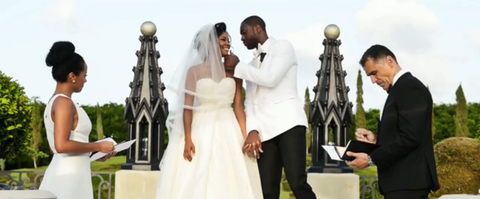 Gabrielle Union And Dwyane Wade Turned Their Wedding Into A Rom Com If You Re A Fan Of Watching Two Unusually Attractive People Marry Each Other In Ceremony Seeing Gorgeous Wedding Dresses And Kevin Hart
