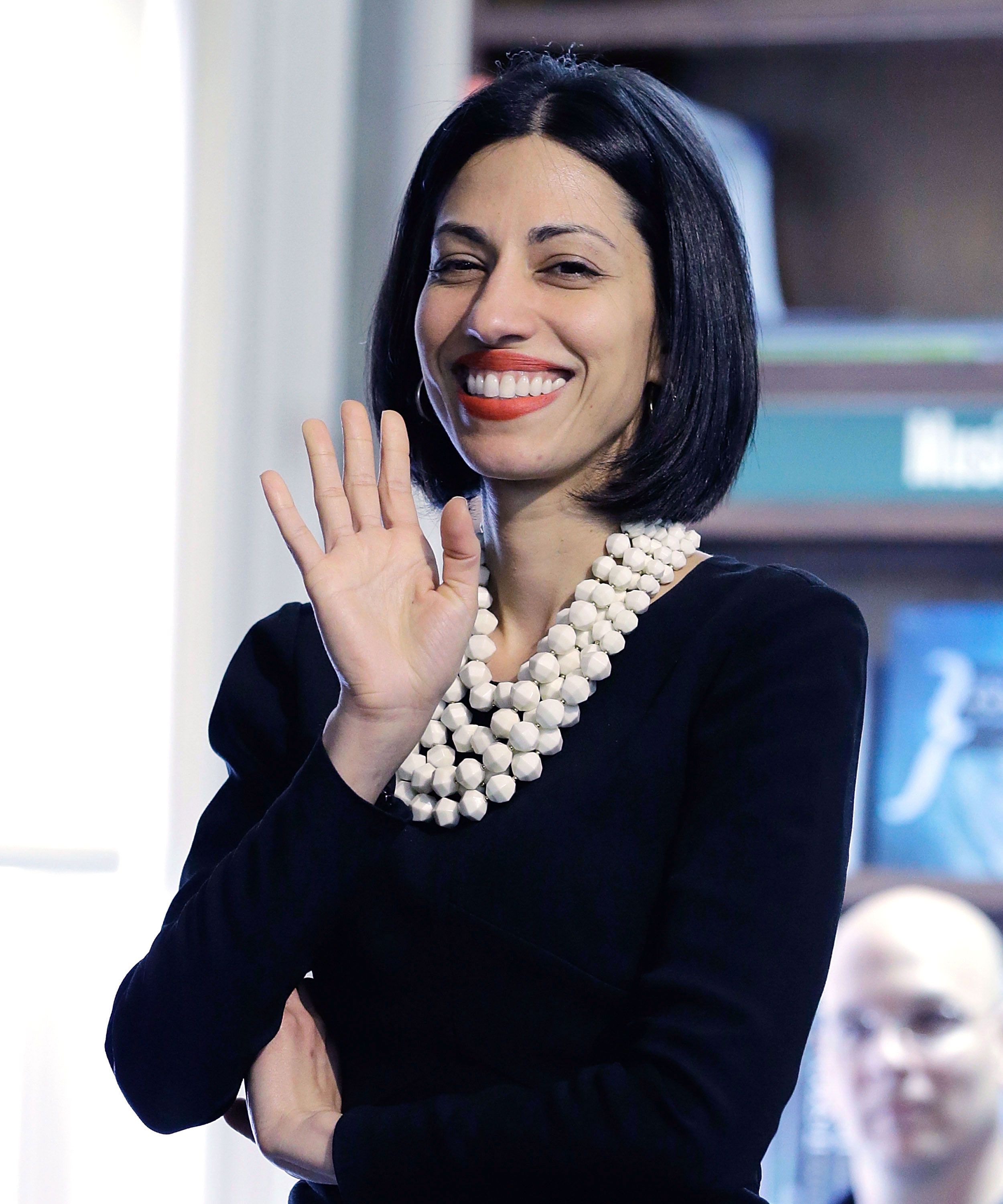 Longtime Hillary Clinton ally Huma Abedin is revealing the moment her husba...