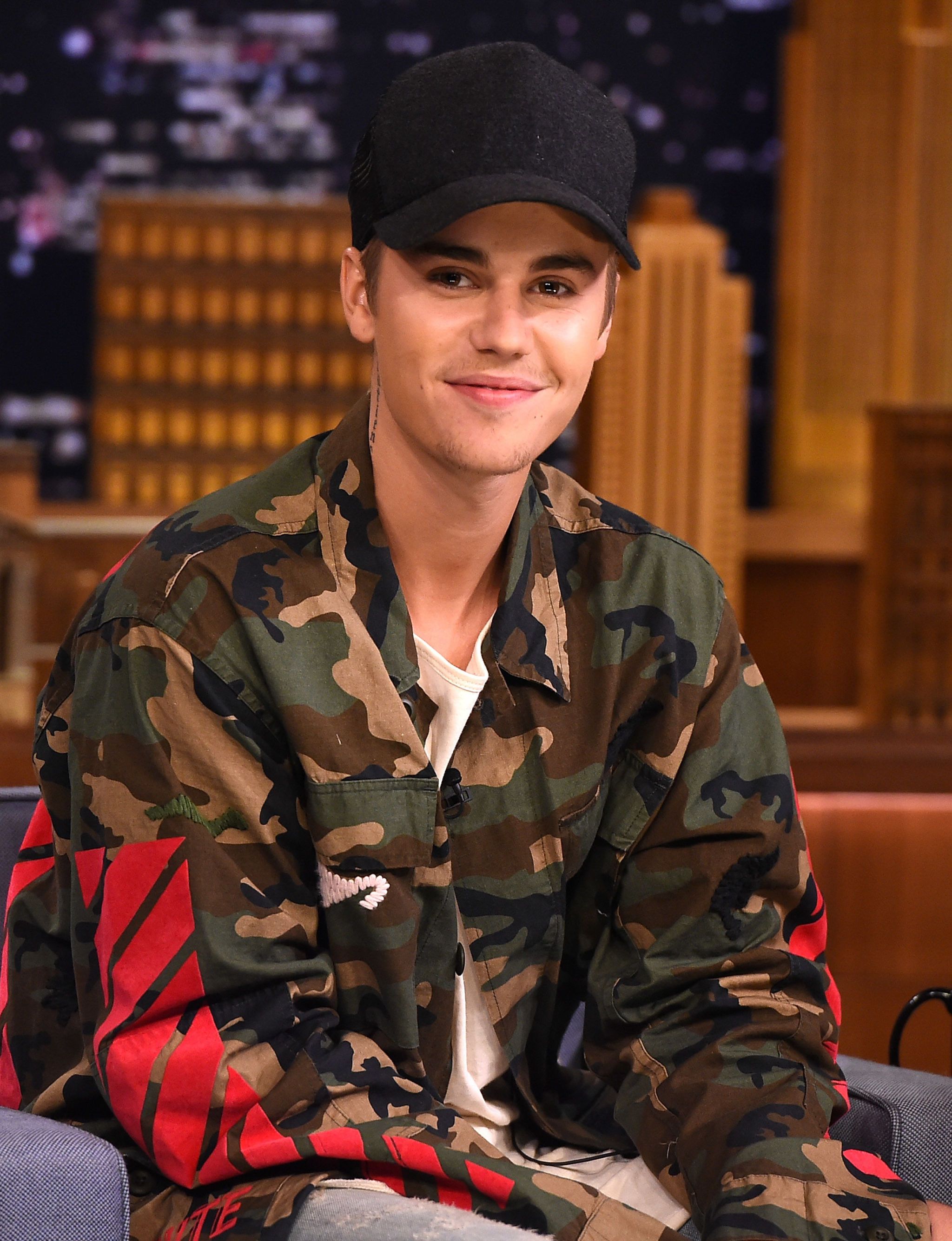 justin bieber military jacket