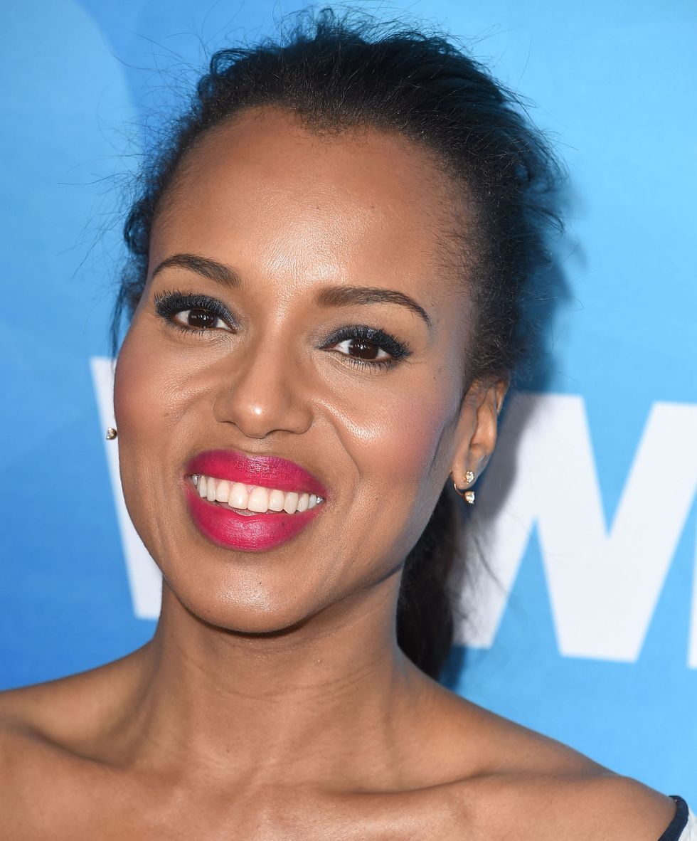 <p>The face-brightening hue looks gorgeous on <a href="http://www.redbookmag.com/people/kerry-washington/">Kerry Washington</a>–how glowy does she look here?</p><p><strong>Try:</strong> Yves Saint Laurent Rouge Pur Couture in Le Fuchsia, $36, <a href="http://www.yslbeautyus.com/rouge-pur-couture-satin-radiance-lipstick/194YSL.html?dwvar_194YSL_color=1%20Le%20Rouge&cgid=makeup-lipstick#start=1&cgid=makeup-lipstick">yslbeautyus.com</a>.</p>
