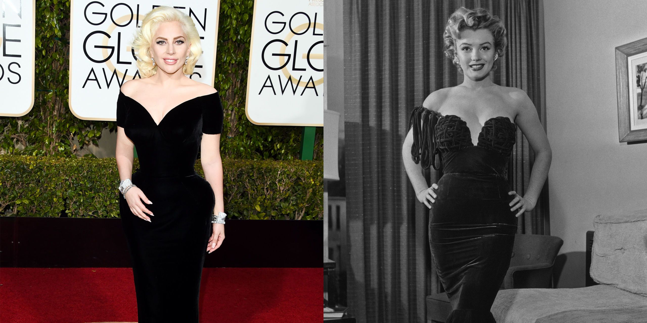 Lady Gaga Channels Marilyn Monroe At The 2016 Golden Globes - Lady Gaga ...