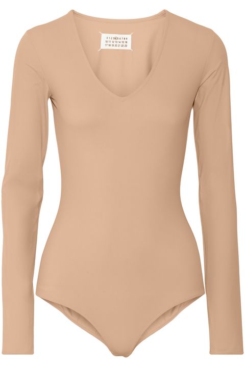 <p>Maison Margiela Stretch-Jersey Bodysuit, $430; <u><a href="http://www.net-a-porter.com/us/en/product/589752/Maison_Margiela/stretch-jersey-bodysuit-" target="_blank">net-a-porter.com</a></u></p>