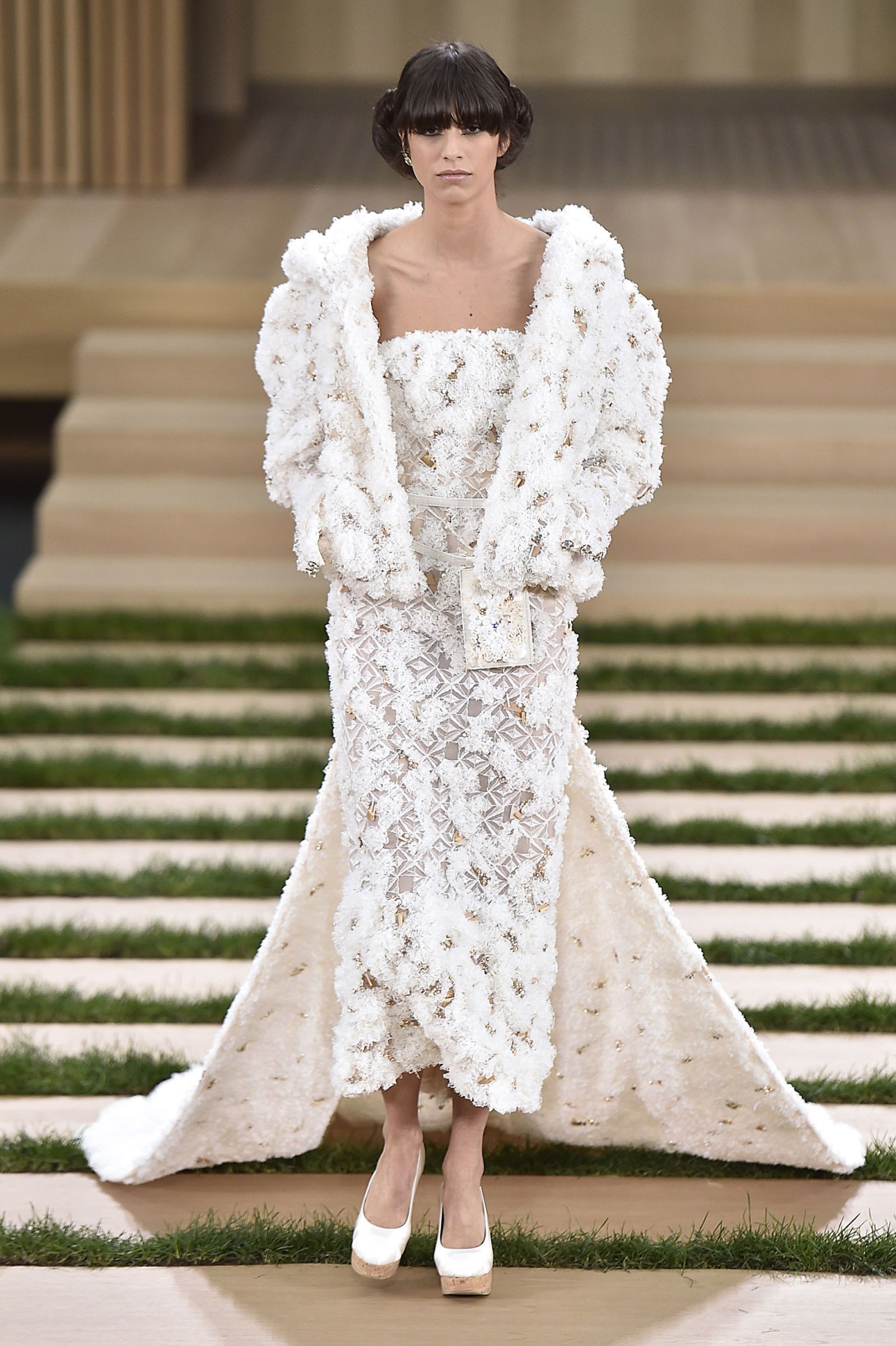 Chanel haute couture top wedding dress