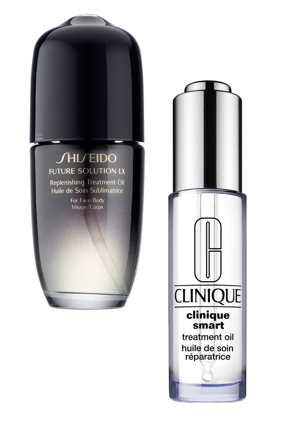 <p>Even if you're not the facial oil type the rest of the year, this is the time to jump on that bandwagon. Lube up your face (and hair and hands and body) with the multitasking marvel that is <a href="http://www.sephora.com/future-solution-lx-replenishing-treatment-oil-P405402?skuId=1798560" target="_blank">Shiseido Future Solution LX Replenishing Treatment Oil</a> or go for something on the lighter side like antioxidant-packed <a href="http://www.clinique.com/product/16320/36598/Skin-Care/Clinique-Smart/Clinique-Smart-Treatment-Oil" target="_blank">Clinique Smart Treatment Oil.</a></p>