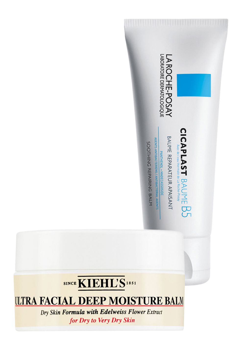 <p>When your skin is seriously thirsty and the aforementioned steps can't quench it, your best bet is the balm. These heavier, more emollient formulas will help repair the barrier function, basically the natural shield that keeps your skin hydrated, so it's protected from the elements and able to maintain moisture levels. Kiehl's added a balm to its <a href="http://www.kiehls.com/ultra-facial-deep-moisture-balm/KHL901.html?dwvar_KHL901_size=1.7%20fl.%20oz.%20Jar#q=balm&start=5" target="_blank">Ultra Facial Deep Moisture</a> range, fortifying the original ingredients with Edelweiss flower extract, a plant that thrives high in the hills that are alive with the sound of music. If it sounds a little too rich for your taste, then the mattifying <a href="http://www.laroche-posay.us/cicaplast-baume-b5-3606000437449.html" target="_blank">La Roche-Posay Cicaplast Baume B5</a> lays down might be more your speed.</p>