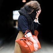 Brown, Bag, Style, Luggage and bags, Street fashion, Fashion, Travel, Shoulder bag, Leather, Tan, 