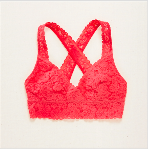<p>Aerie Lace Cross Back Bralette, $23; <a href="https://www.ae.com/aerie/browse/product_details.jsp?productId=4447_7623_667&catId=cat7530004">ae.com</a> </p>