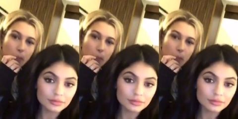 Kylie, Kendall, and Hailey Premiere Artistic Snapchat Movie