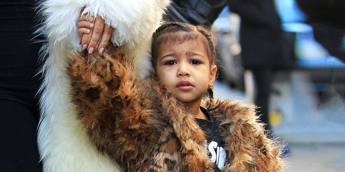 Kim Kardashian and North West Wear Twin Fur Coats - Kim Kardashian and ...