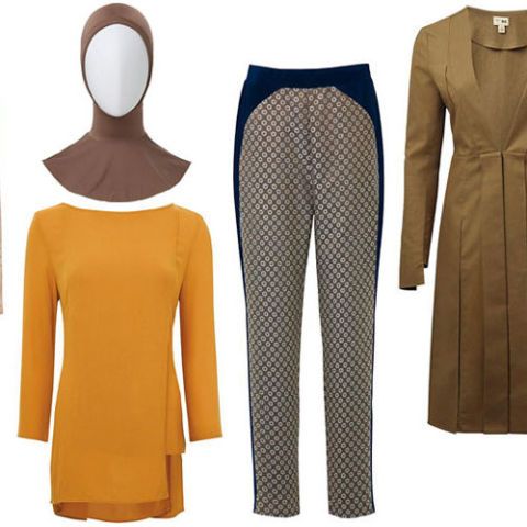 Brown, Yellow, Sleeve, Shoulder, Pattern, Textile, Standing, Formal wear, Line, Orange, 