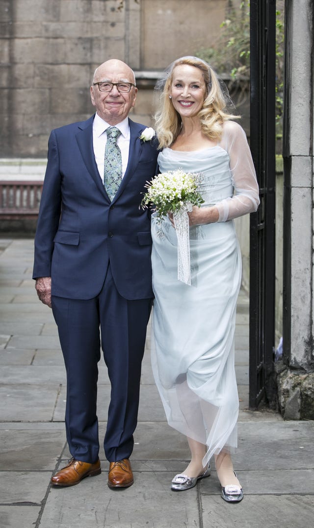 Rupert Murdoch and Jerry Hall Wedding - Civil Ceremony in London