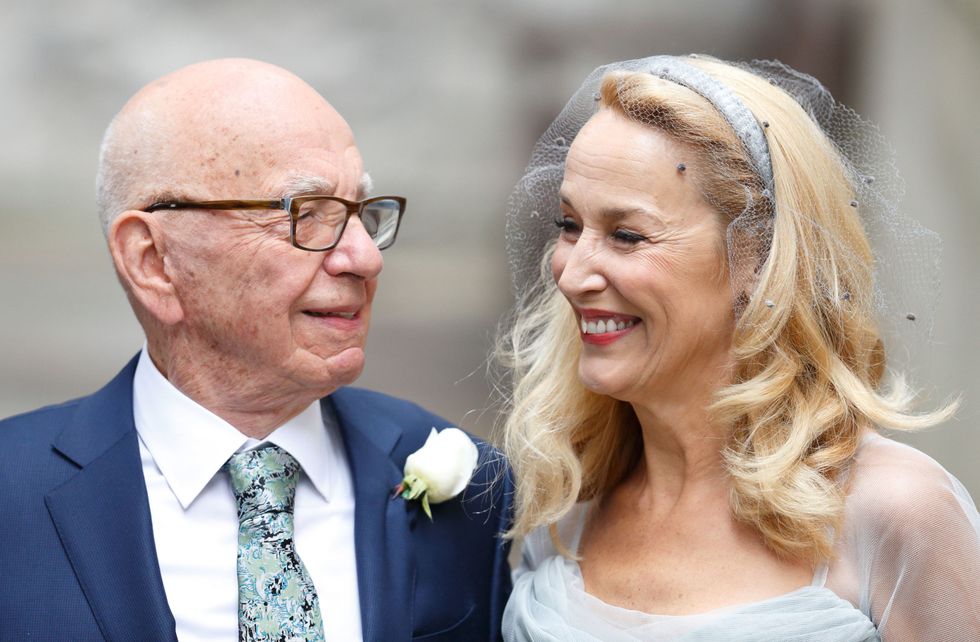 Rupert Murdoch and Jerry Hall Wedding - Civil Ceremony in London