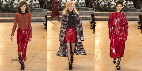 <p>Marant dares you to get bold and cover yourself in shiny red leather. </p>
