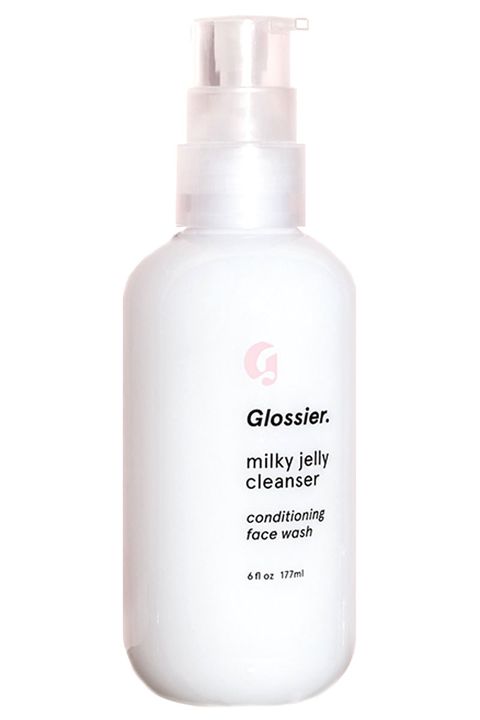 <p>Great for dry skin; the rose smell makes me melt.</p><p><em>Glossier Milky Jelly Cleanser, $18; glossier.com</em></p>