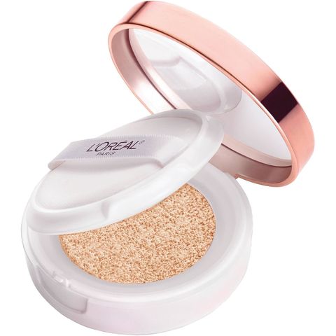 <p>"To even out my skin, the Lumi Cushion is very good and super light, but at the same time it covers <em>everything</em>."</p><p><em>L'Oréal Paris True Match Lumi Cushion Foundation, $17; </em><em><a href="http://bit.ly/1oBnfkm" target="_blank">Buy it now</a></em></p><p>Tap—don't swipe—to build coverage with this cushion compact. For more complexion-perfecting tips, <a href="http://www.elle.com/beauty/makeup-skin-care/how-to/a33624/how-to-use-cushion-compact-foundation/" target="_blank">click here</a>.<br></p>