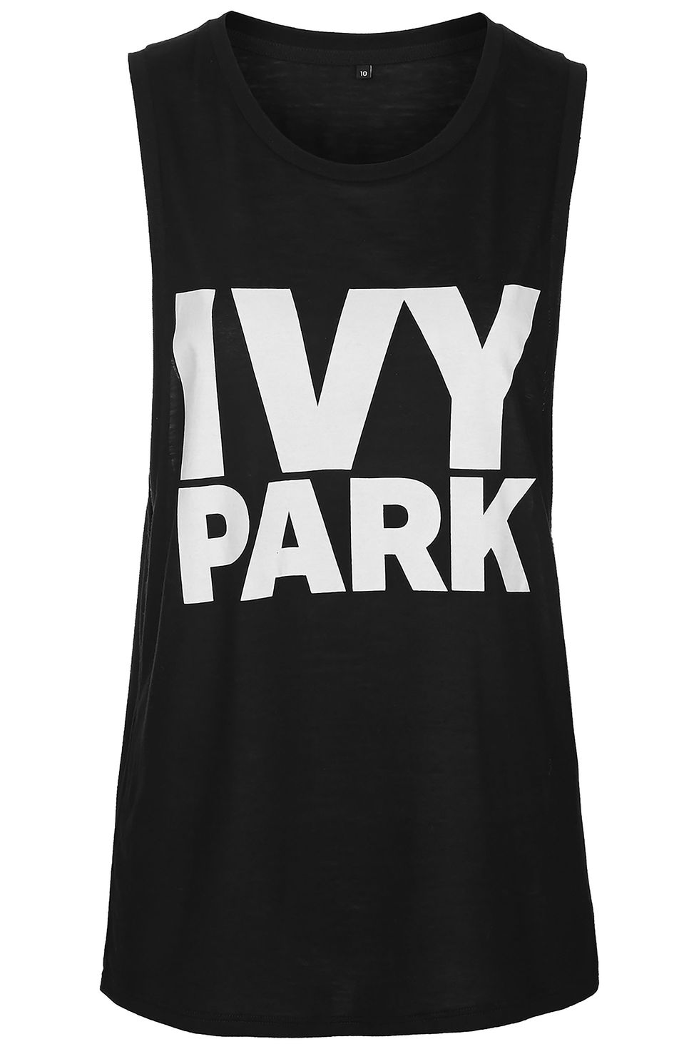 Front Graphic Print Drop Armhole Tank Top