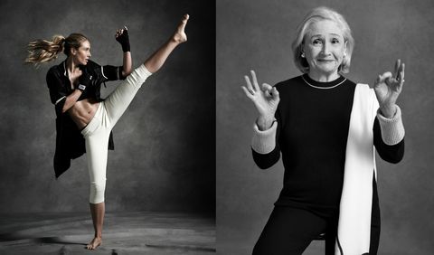 Natalie Uhling and Phyllis Mailman photographed for the In Line portfolio.