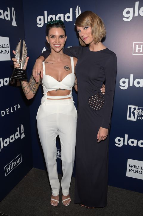 <p>Backstage at the 27th Annual GLAAD Media Awards in Beverly Hills on April 2nd, 2016.</p>