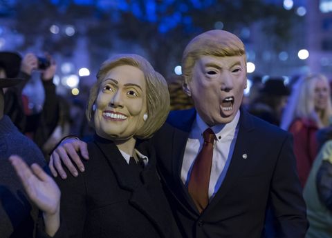 Hillary Clinton and Donald Trump Halloween Masks