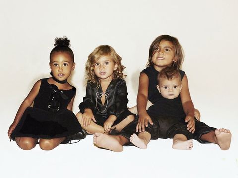 North West, Penelope Disick, Mason Disick, and Reign Disick