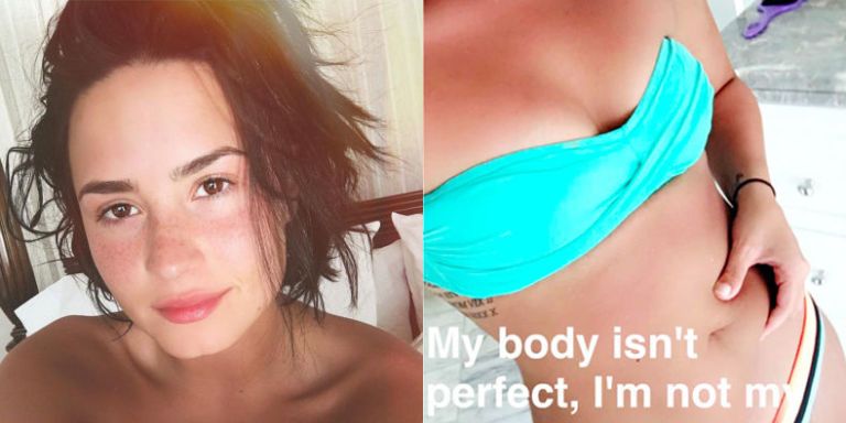 Demi Lovato Bikini Snapchat Demi Lovato Body Positivity