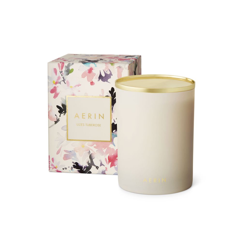 <p>You may never make it to Uzes, the town in Southern France that inspired this scented candle, but you'll definitely feel transported when you light it up. Just inhale deeply and let the tuberose, apricot, and spicy clove fragrance relax you.
</p><p><br></p><p>$80, <a href="http://www.aerin.com/Uzes-Tuberose-Candle/26032628984,default,pd.html#start=1" target="_blank">Aerin.com</a></p>