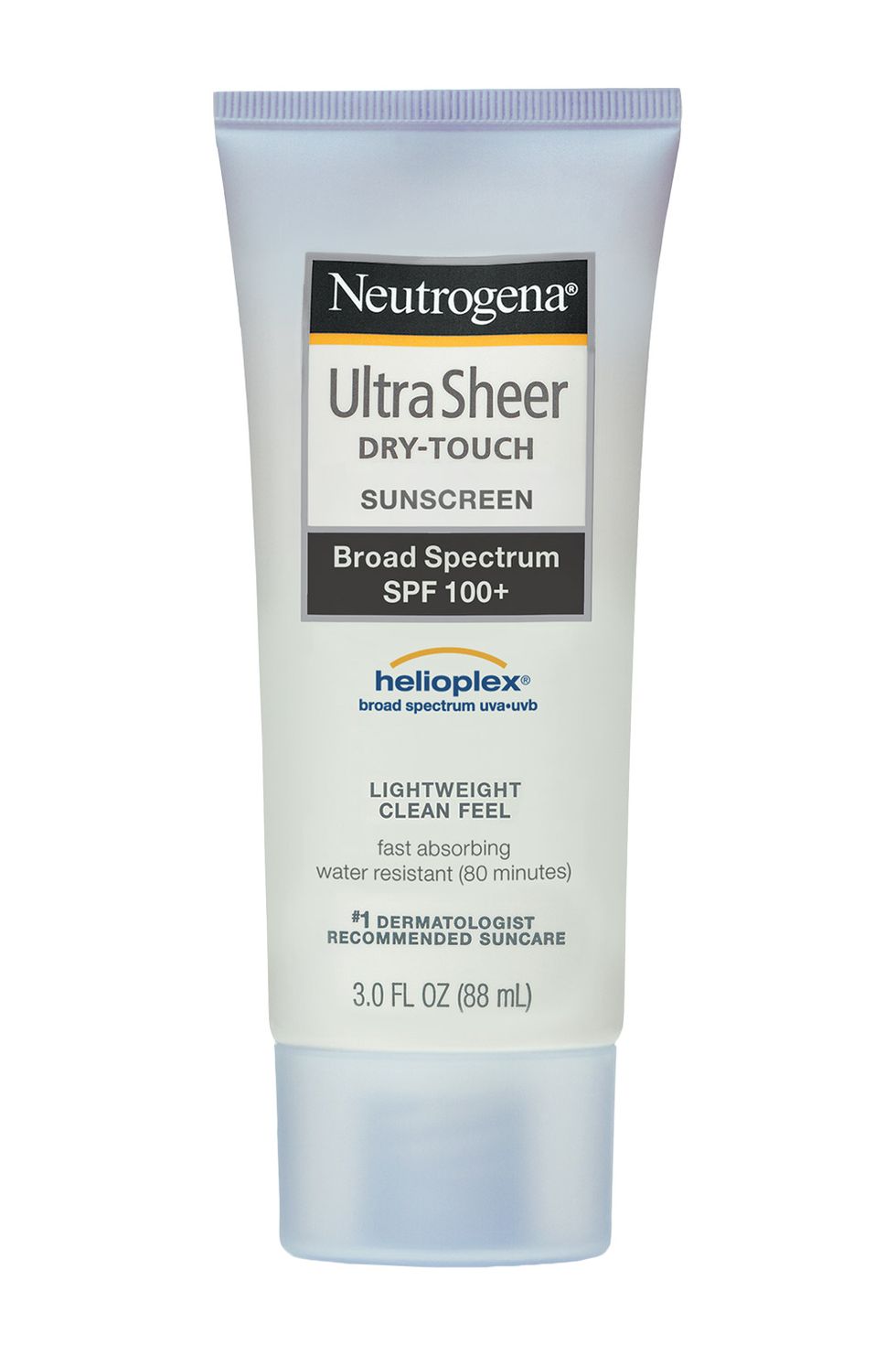 <p>Water-resistant <strong>Neutrogena Ultra Sheer Dry-Touch Sunscreen Broad Spectrum SPF 100+</strong><strong></strong> is a no-brainer for the beach bag. And the non-shiny, dry finish makes it comfortable to wear. Remember the cardinal rule: Use a shot glass-worth of sunscreen to cover your entire body. <em>$12, <a href="http://www.neutrogena.com/product/ultra+sheer-+dry-touch+sunscreen+broad+spectrum+spf+100-.do?sortby=ourPicks" target="_blank">neutrogena.com</a></em></p>