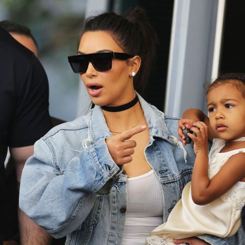 Kim Kardashian Wears a 'Sex' Choker