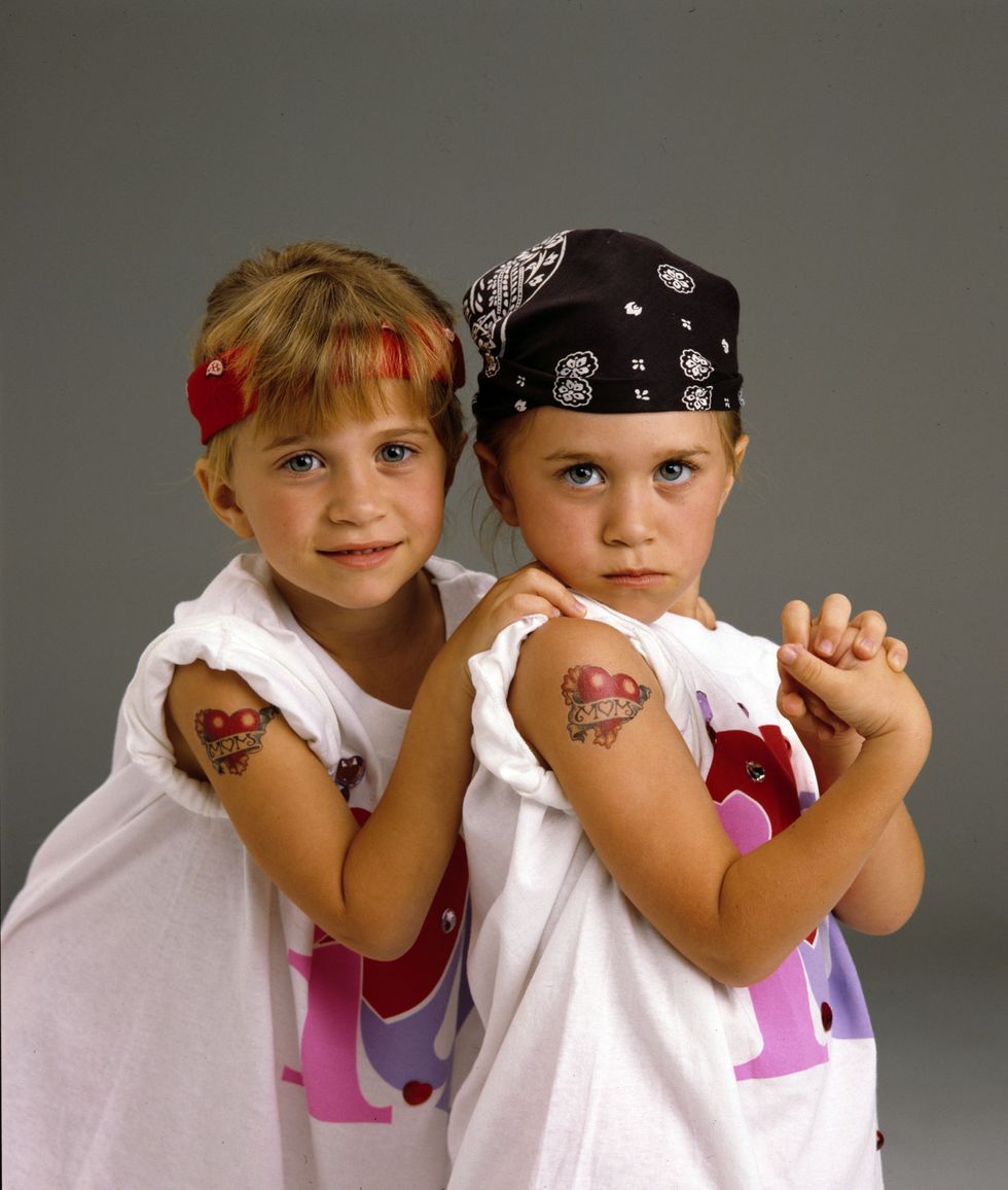 <p>When they got tatted up on <em>Full House</em>. </p>