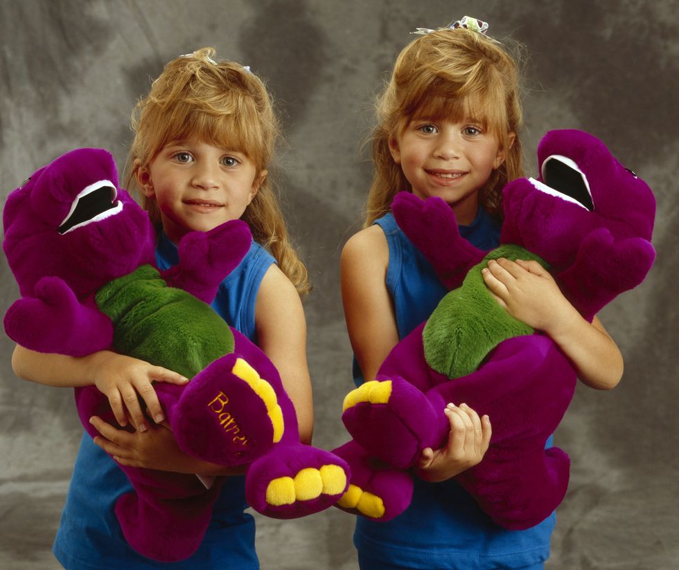<p>When big bangs and Barney were the best combo. </p>