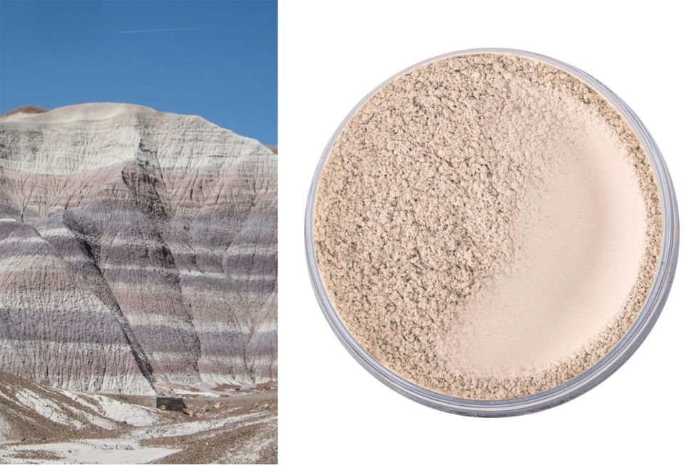 <p><strong>Ingredient: </strong><span class="redactor-invisible-space">Kaolin Clay, a white mineral deposit</span></p><p><span class="redactor-invisible-space"><strong>Product: </strong><a href="https://nudebynature.com/product-category/make-up/foundations/" target="_blank">Nude by Nature translucent powder</a>, $20<br></span></p><p><span class="redactor-invisible-space"><strong>Claim: </strong><span class="redactor-invisible-space"> Used worldwide in cosmetics, it's meant to detox and soften skin<br><strong>Result: </strong></span></span>Worked nicely on a hot, sticky day to matte up a shiny forehead.</p>