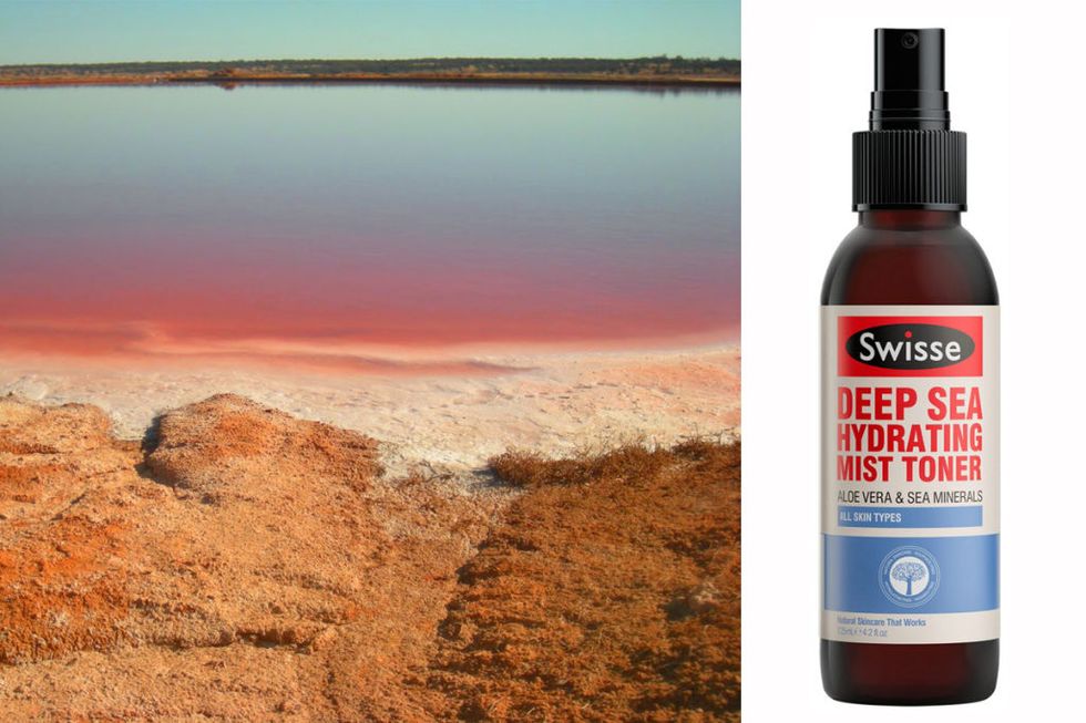 <p><strong>Ingredient: </strong><span class="redactor-invisible-space">Murray River Pink Salt</span></p><p><span class="redactor-invisible-space"><strong>Product: </strong><a href="https://www.swisse.com/en-au/products/skincare/face/swisse-deep-sea-facial-hydrating-mist-toner" target="_blank">Deep Sea Toner, $11.99</a></span></p><p><span class="redactor-invisible-space"><a href="https://www.swisse.com/en-au/products/skincare/face/swisse-deep-sea-facial-hydrating-mist-toner" target="_blank"></a><strong>Claim: </strong><span class="redactor-invisible-space"> Firms and freshens skin</span></span></p><p><span class="redactor-invisible-space"><span class="redactor-invisible-space"><strong>Result: </strong><span class="redactor-invisible-space">Spray-on toners are gaining traction for being a gentler alternative to astringent. This one definitely delivers, and the salt is more gentle on dry skin than I thought it would be. Bonus: also doubles as a beach waves spray.</span></span></span></p>