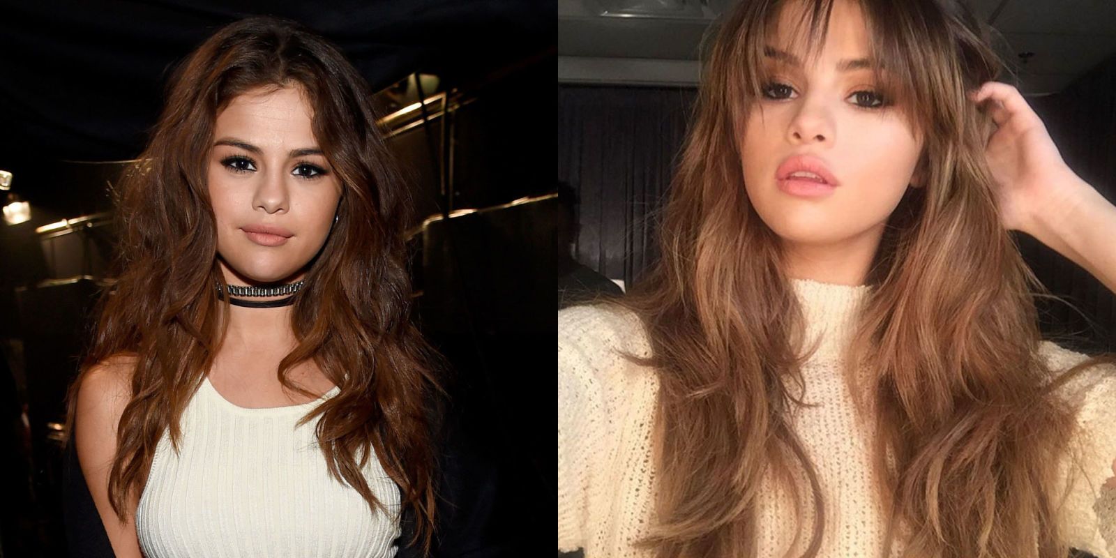 Selena Gomez Wore New Hairstyle With Bangs and an All-Denim Outfit