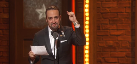 lin manuel miranda tony speech