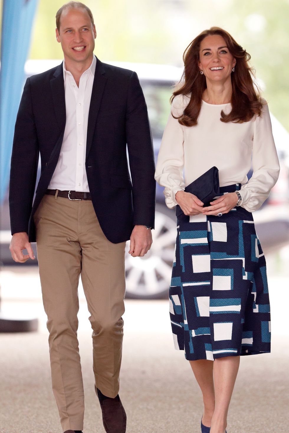 Catherine, Duchess of Cambridge, wearing casual clothes.