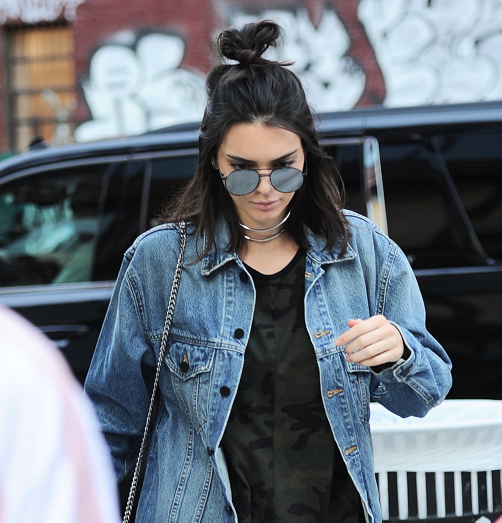 Punjabi Actress in Denim Jacket and Sunglasses