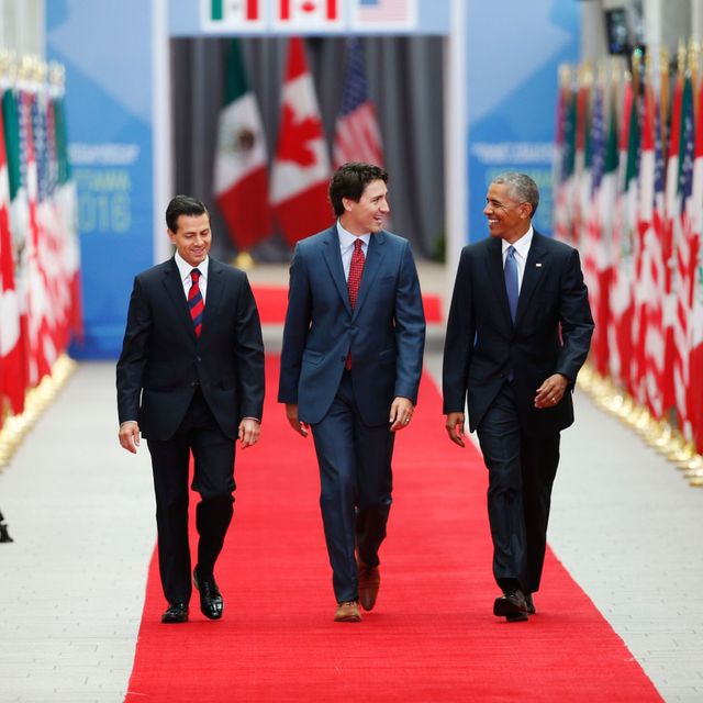 Barack Obama, Justin Trudeau, and Enrique Peña Nieto