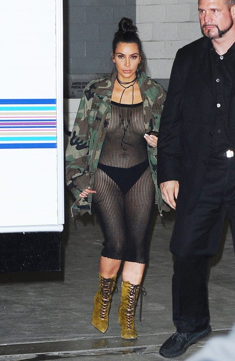 Kim Kardashian Net Dress Style Image