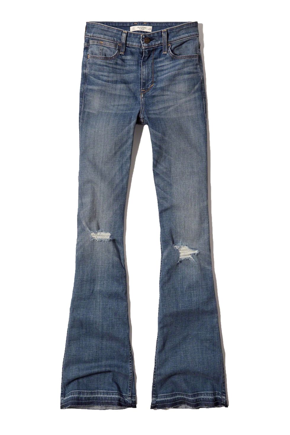 Hollister destroyed kick flare jeans