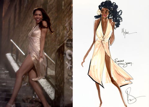 10 Fascinating Facts About The Incredible 70s Fashion On Get Jeriana San Juan S Sketch Of Mylene Played By Herizen F Guardiola In The Halston Inspired Dress