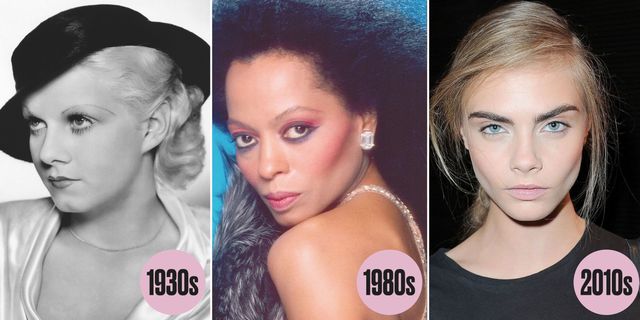 eye makeup trends through the years