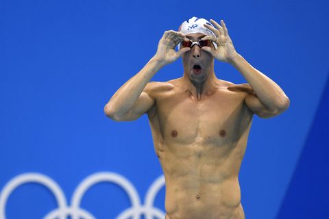 Shoulder, Barechested, Chest, Jaw, Muscle, Neck, Trunk, Electric blue, Abdomen, Goggles, 