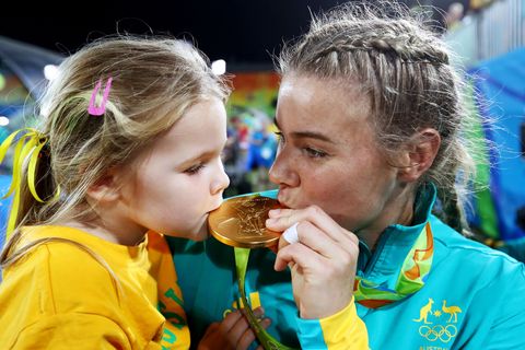 olympians with their kids